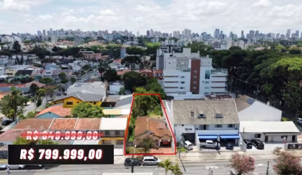 Terreno a venda 540m² no bairro Santa Quitéria - Curitiba/PR