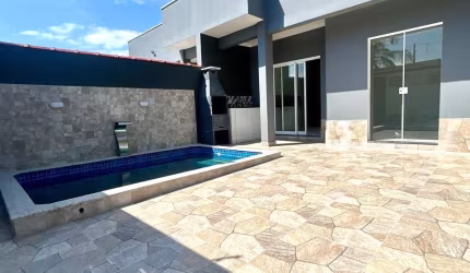 Casa nova 2 dormitorios com piscina