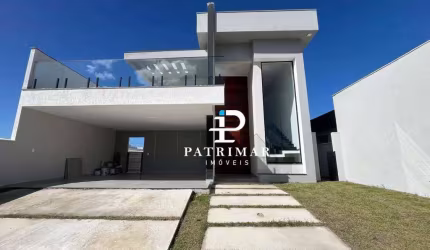 Casa com 3 Quartos, Área gourmet e Piscina  à venda, 187 m² por R$ 1.300.000 - Cond. Solaris - Cajueiros - Maricá/RJ