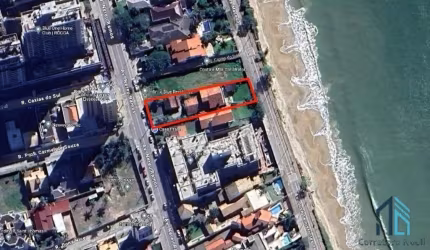 Terreno DUAS FRENTES, frente Mar, medindo, 1.102m2, permitido construções, até 5 andares. Piçarras SC