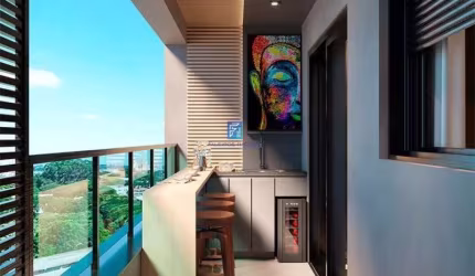 Lançamento na Ribeirânia - Apartamento com 1 suíte e sacada