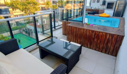 Coberturas para vender no Recreio dos Bandeirantes, 4 quartos; 4 suites; 2 vagas; Condominio Sofisticato Residence, localizado na Rua Omar Bandeira Ramidan Sobrinho