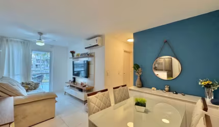 Apartamentos para vender no Recreio dos Bandeirantes, 2 quartos; 1 suite; 1 vaga; Condomínio Frames Residence localizado no Pontal Oceanico na  Rua Teixeira Heizer