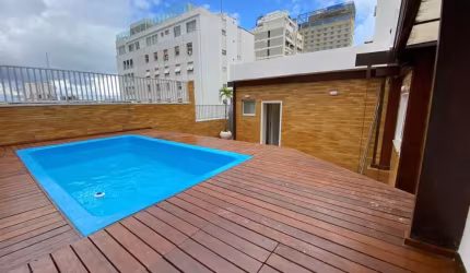 Cobertura com 4 quartos para alugar localizado na Rua Prudente de Morais, 4 Quartos; 2 suites; 2 Vagas, 350m2, Ipanema, Quadrilátero
