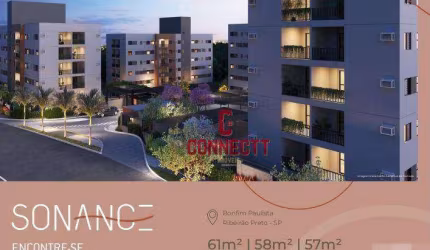 Apartamento à venda, 58 m² por R$ 300.000,00 - Bonfim Paulista - Ribeirão Preto/SP