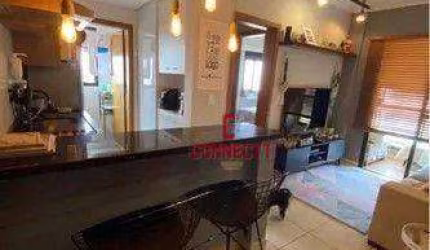 Apartamento com 1 dormitório para alugar, 38 m² por R$ 2.745,00/mês - Jardim Palma Travassos - Ribeirão Preto/SP