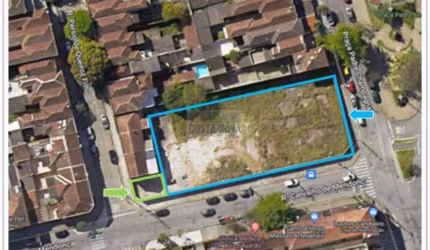 Terreno à venda para incorporação em Santos, Rua Dr. Carvalho de Mendonça, S/N