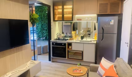 Lançamento - Apartamentos de 43 m2, com 2 quartos, sala, cozinha integrada no Campo Belo