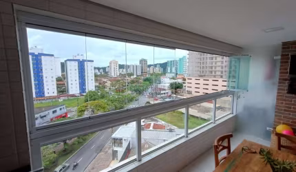 Apartamento mobiliado, 66m², 2 quartos, 1 suíte, 1 vaga, varanda gourmet e lazer completo