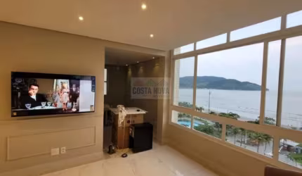 Apartamento frente Mar com 2 quartos, porteira fechada no bairro Aparecida em Santos.
