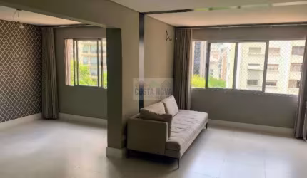 Apartamento para locação nos Jardins, 2 quartos, sendo 1 suíte com closet, 1 vaga. 100m²