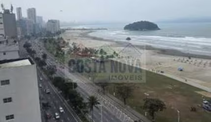 Kitnet à venda com 19m², 1 dormitório, 1 banheiro e 2 elevadores, frente ao mar - Porteira Fechada