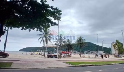 Apartamento duplex com 60 m², 1 quarto, 1 banheiro,  1 vaga. São Vicente, frente para a praia