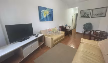 Apartamento mobiliado, 1 dormitório, a 80 metros do mar, Vila Caiçara em Praia Grande
