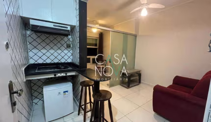 Kitnet com 1 dormitório para alugar, 31 m² por R$ 1.850,00/mês - Aparecida - Santos/SP