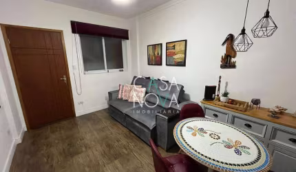 Apartamento com 1 dormitório para alugar, 43 m² por R$ 3.400,00/mês - Gonzaga - Santos/SP