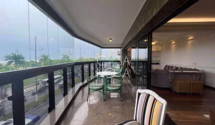 Apartamento Frente ao Mar com 3 suítes, 252 m² - venda por R$ 3.000.000 ou aluguel por R$ 17.419/mês - Pompéia - Santos/SP
