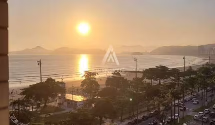Apartamento a Venda frente mar com 85m² ,2 quartos, 1 vaga na Aparecida - Santos