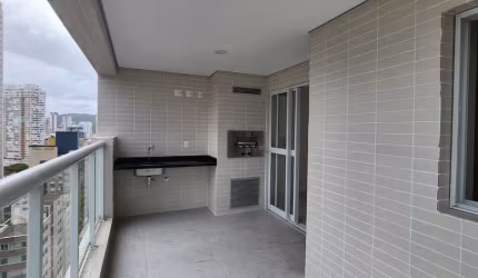 Apartamento Novo com vista mar, 2 suítes e 1 vaga no Gonzaga -Santos /SP