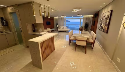 Apartamento frente mar a venda com 127m², 3 quartos no Gonzaga - Santos - SP