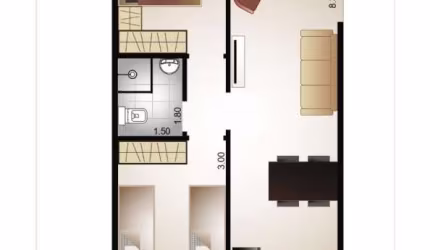 Apartamento à venda, 45 m² por R$ 270.000,00 - Vila Tolstoi - São Paulo/SP