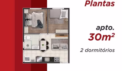 Apartamento com 1 dormitório à venda, 20 m² por R$ 182.575,53 - Penha de França - São Paulo/SP