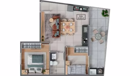 Apartamento com 1 dormitório à venda, 39 m² por R$ 267.000,00 - Tatuapé - São Paulo/SP