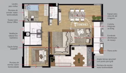 Apartamento com 3 dormitórios à venda, 94 m² por R$ 715.000,00 - Vila Augusta - Guarulhos/SP
