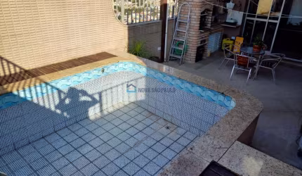 Cobertura penthouse 3 dormitórios, 2 suítes, 2 vagas, c/ piscina e churrasqueira