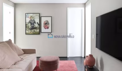 Vila Clementino, Apartamento de  174 m² área útil com varanda gourmet integrada a sala.