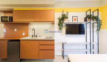 Studio Residencial de Luxo ao Lado do Metrô Brooklin - Viva com Conforto e Sofisticação em uma