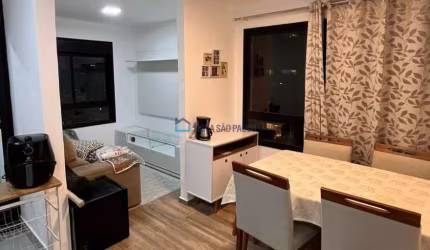 Apartamento para Alugar 36m², 1 Quarto, Mobiliado e Sem Vaga