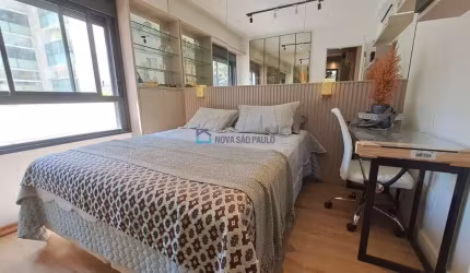 Moema 34 m² , A 400 Metros do Metrô, 1 Dormitório Planejado e Decorado, lazer