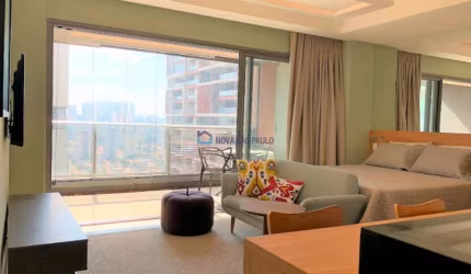 Apartamento  Brooklin Paulista com 43m² - 1 Dormitório, 1 Vaga