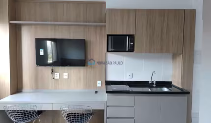 Studio Pinheiros com 25m² - 1 Dormitório - Mobiliado.