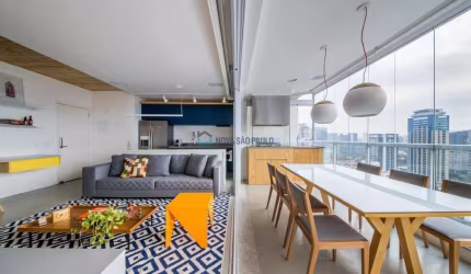 Apartamento Vila Nova Conceição| Varanda Gourmet|  1 dormitório com suíte.