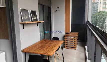 Apartamento no Jardim Paulista | 1 Quarto | Varanda | 1 Vaga