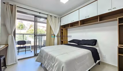 apartamento 1 dormitório (suíte) 1 vaga mobiliado  600 metros metrô Pça da Árvore