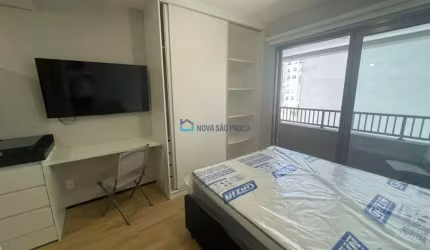 Apartamento Studio em Vila Mariana. Novo. Mobiliado. Metrô Ana Rosa.