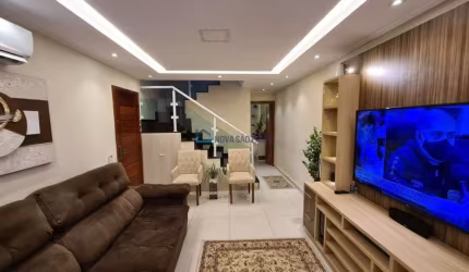 Sobrado 160m² de área útil  3 suítes e 4 vagas