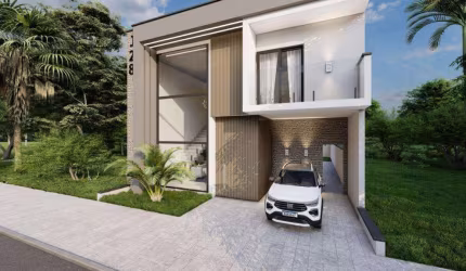 Casa de condomínio 3 dormitórios à venda no Bairro Vila Augusta com 137 m² de área privativa - 2 vagas de garagem