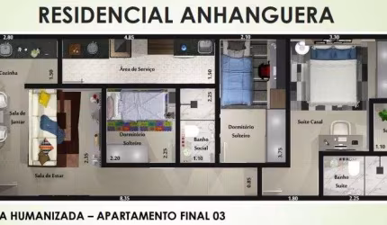 Apartamento sem condominio com elevador