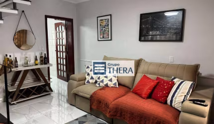 Sobrado com 2 dormitórios para alugar, 123 m² por R$ 5.242,00/mês - Vila Bastos - Santo André/SP
