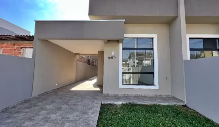 Casa nova com espaço de terreno a venda no Bairro Cruzeiro em São Jose dos Pinhais