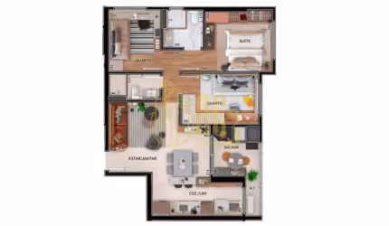 Apartamento no Novo Mundo  -  Curitiba