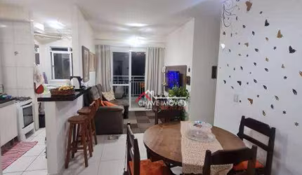 Apartamento Acquaplay com 2 dormitórios para alugar, 64 m² por R$ 3.800/mês - Marapé - Santos/SP