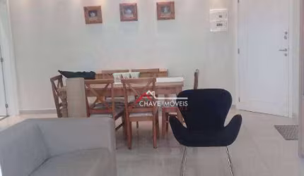 Apartamento com 2 dormitórios para alugar, 84 m² por R$ 5.500,02/mês - Marapé - Santos/SP