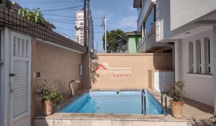 Casa com 3 dormitórios, 100 m² - venda por R$ 1.700.000,00 ou aluguel por R$ 7.800,00/mês - Aparecida - Santos/SP