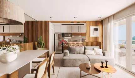Apartamento com 2 dormitórios à venda, 59 m² por R$ 535.000,00 - Marapé - Santos/SP
