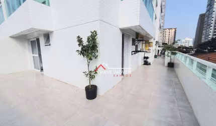 Apartamento Garden com 2 dormitórios à venda, 94 m² por R$ 785.000,00 - Embaré - Santos/SP